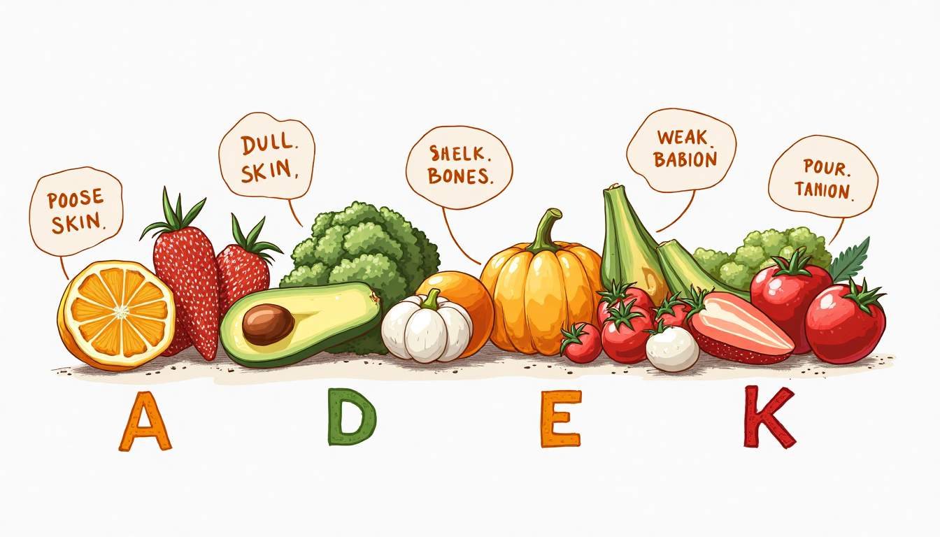 Signs of Vitamin A, D, E, and K Deficiency and How to Recognise Them Early